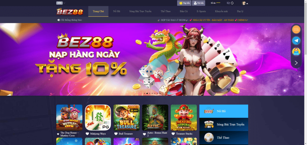 BEZ88 – Nền Tảng Cá Cược Thể Thao, Casino & Game Uy Tín Hàng Đầu