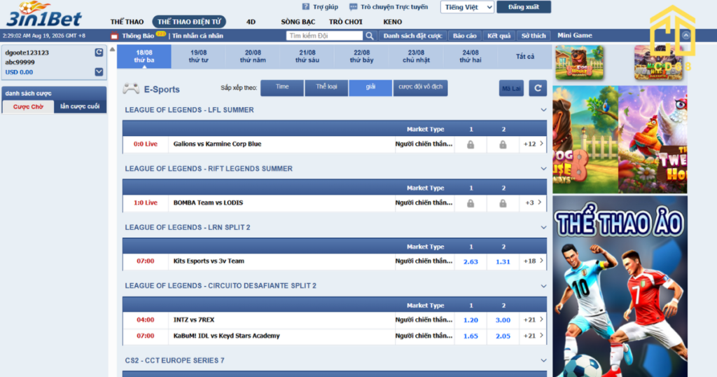 3in1Bet
