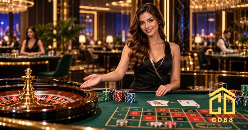 dealer live trong casino won, trò chơi bàn WON, dealer WON